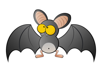 fledermaus cartoon lustig maskottchen