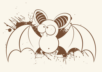 fledermaus vampir vintage cartoon