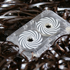 spulen audio cassette bandsalat