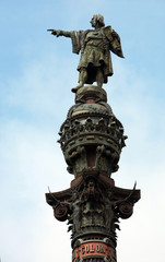 Statue of Christopher Columbus in Barcelona