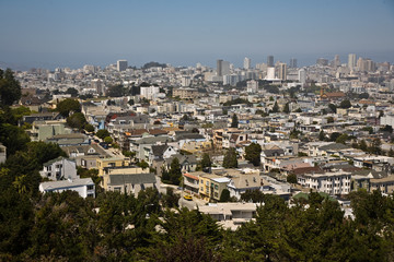 Fototapeta na wymiar Blick auf downtown San Franzisko