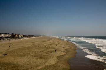 Blick auf San Francisco Ocean Beach, vom Cliffhouse aus