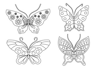 Plakat Schmetterling Set