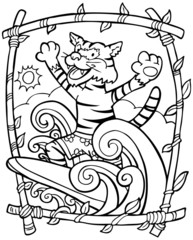 Surfing Tiger