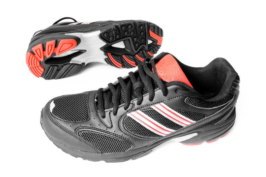 Black sport shoes