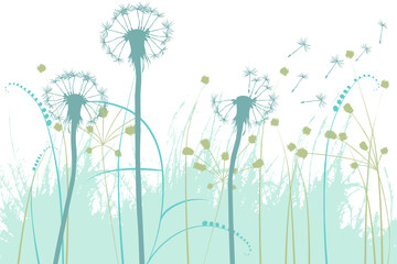 floral background, dandelion - 14257535
