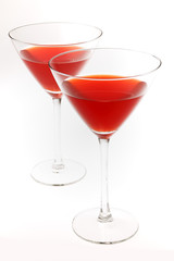 Two red drinks