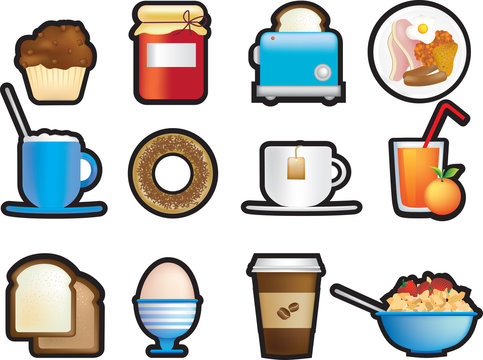breakfast icons