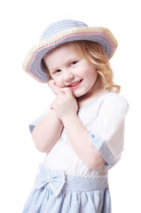 girl isolated on white