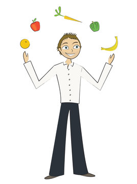 homme alimentation &eacute;quilibr&eacute;e