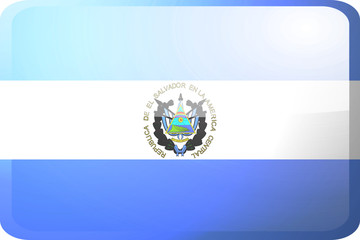 Flag of El Salvador button