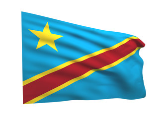 flag of The Democratic Republic of the Congo