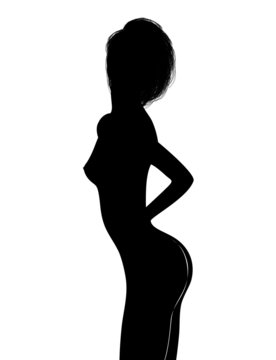 recommend clip art: Donna Sexy-Femme Silhouette-Woman's shape