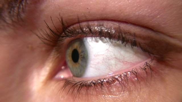 woman eye macro