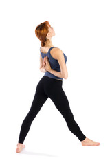 Fototapeta na wymiar Woman doing Yoga Exercise