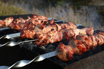 Tasty cooked meat