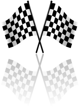 Checkered Flags 2 - colored illustration