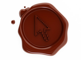 Red wax cursor
