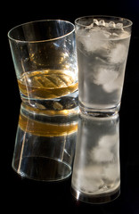 Whisky and ice