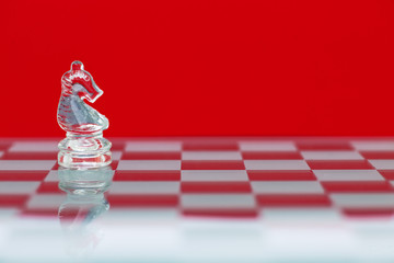chess figure in red