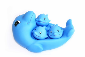 Toy dolphins