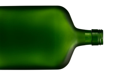 bottle of green glass