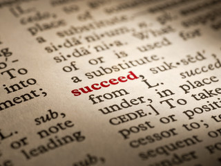Word definition succeed