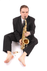 Obraz premium saxophonist