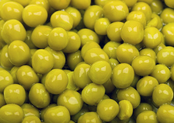 Close-up of green peas background