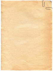 Vintage old paper texture with clip to background