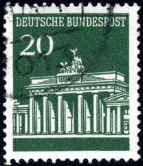 Deutsche Bundespost. Berlin. Reichstag. Timbre postal