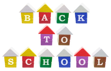 Back to School on Wooden Miniature Houses