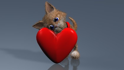 Kitty in love