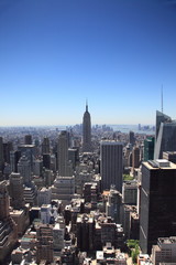 Fototapeta na wymiar Panoramiczny widok na panoramę Nowego Jorku