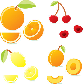 isolated icon fruits