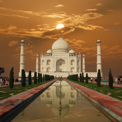 Taj Mahal Sunset (India)