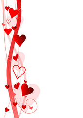 background, red heart , love