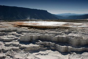 plateau calcaire,YELLOWSTONE PARK,WYOMING_USA