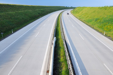 Fototapeta premium leere Autobahn