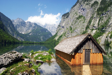 Bergsee - lake in mountains