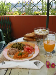 déjeuner en terrasse