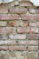 aging brick wall