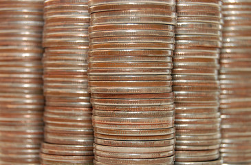 coins macro close up background