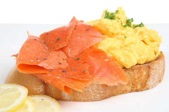Smoked Salmon with Scrambled Eggs