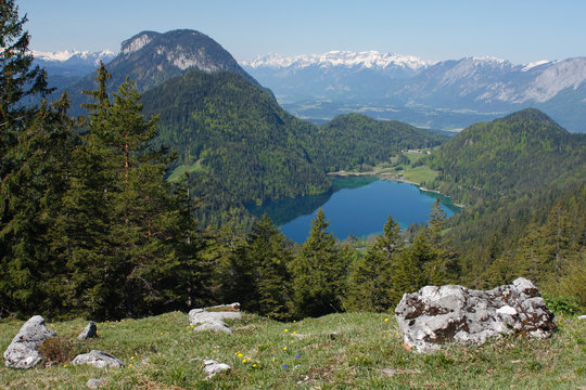 Hintersteiner See bei Scheffau in Tirol.