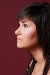 Fototapeta premium girl profil portrait