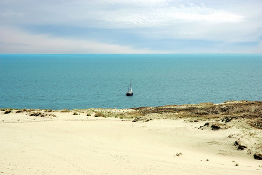 Dune landscape in Kursiu Nerija National Park, Lithuania
