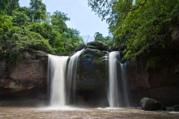 Fototapeta na wymiar Haew Suwat waterfall, Thailand