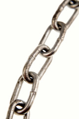 Steel chain links