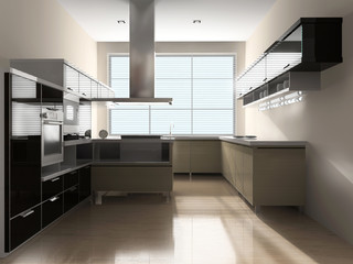 Interior of kitchen